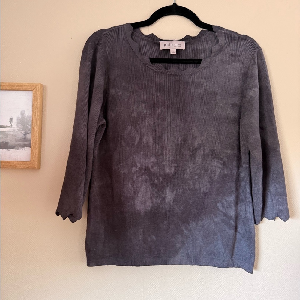 Philosophy Women's Charcoal Gray Blouse